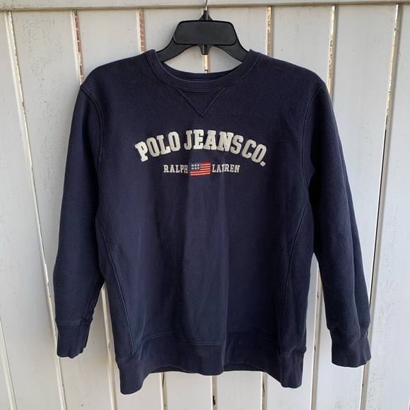 Polo Ralph Lauren Tops - 90s vintage Polo jeans Ralph Lauren sweatshirt